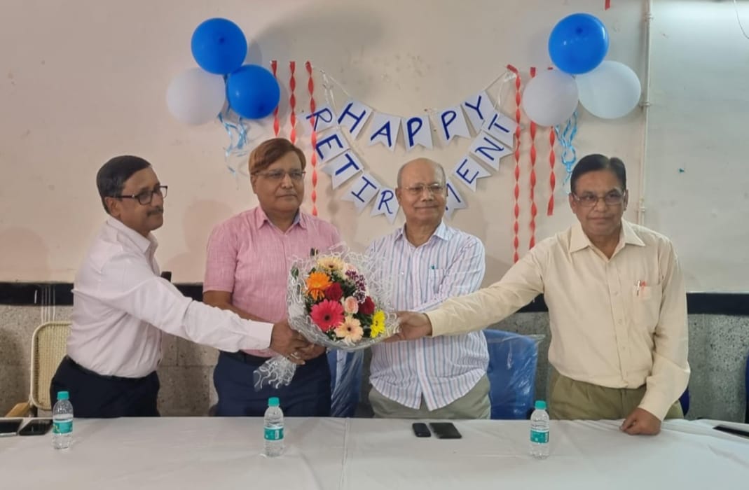 Farewell Ceremony of Prof.(Dr.) M. Sarawagi(Department of Surgery, RIMS) and Prof.(Dr.) Hemant Kumar Pal(Department of Dermatology, RIMS) Date: 01/11/2023